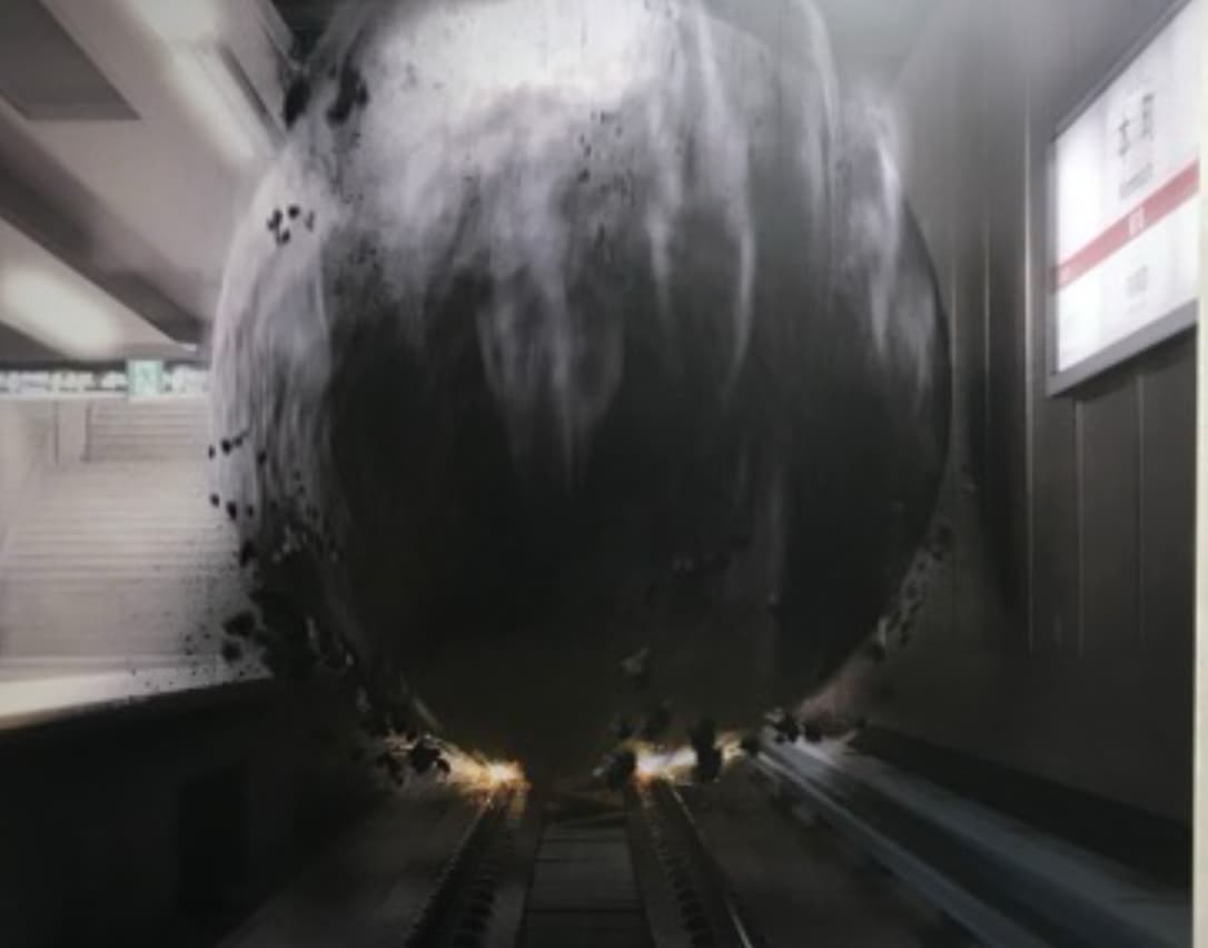 船場センタービル50周年記念トリックアート