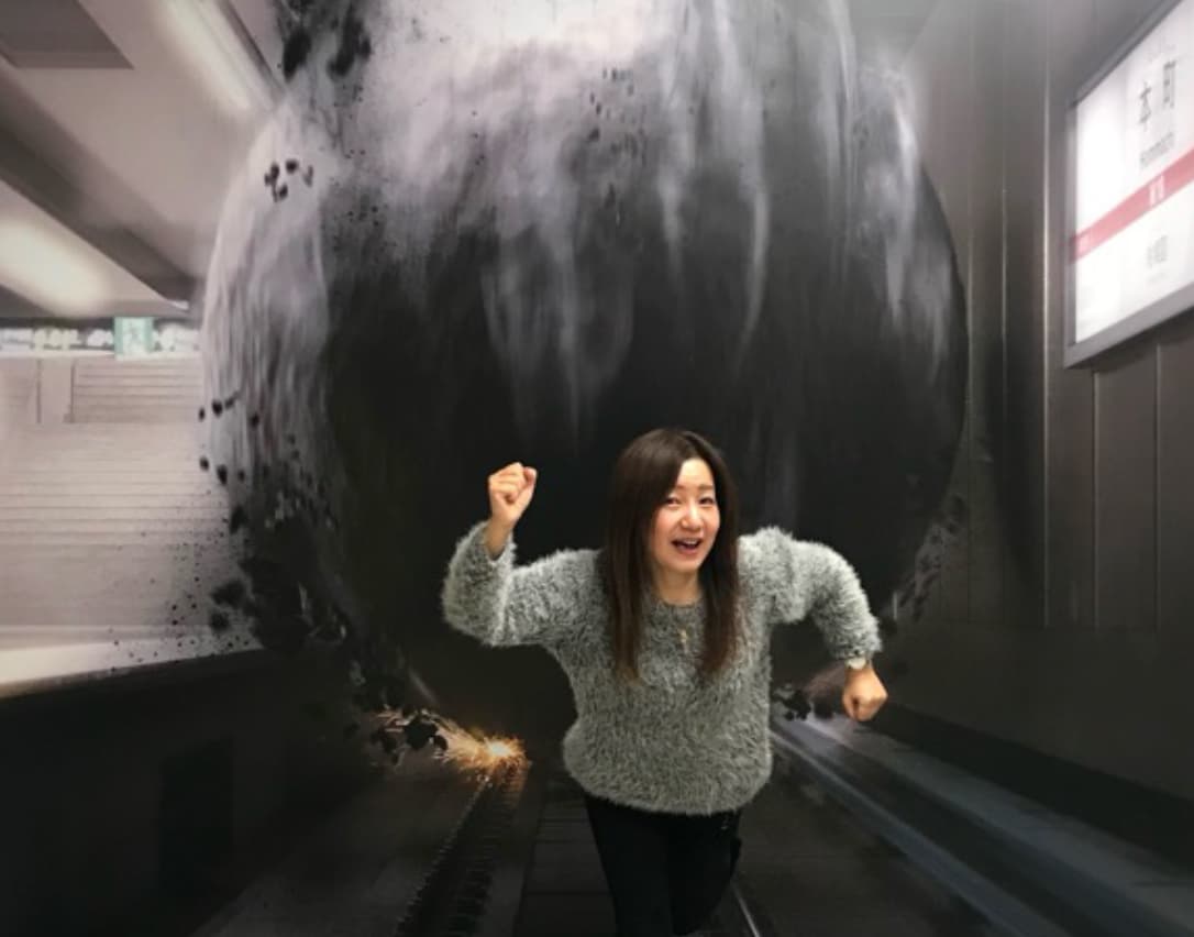 船場センタービル50周年記念トリックアート