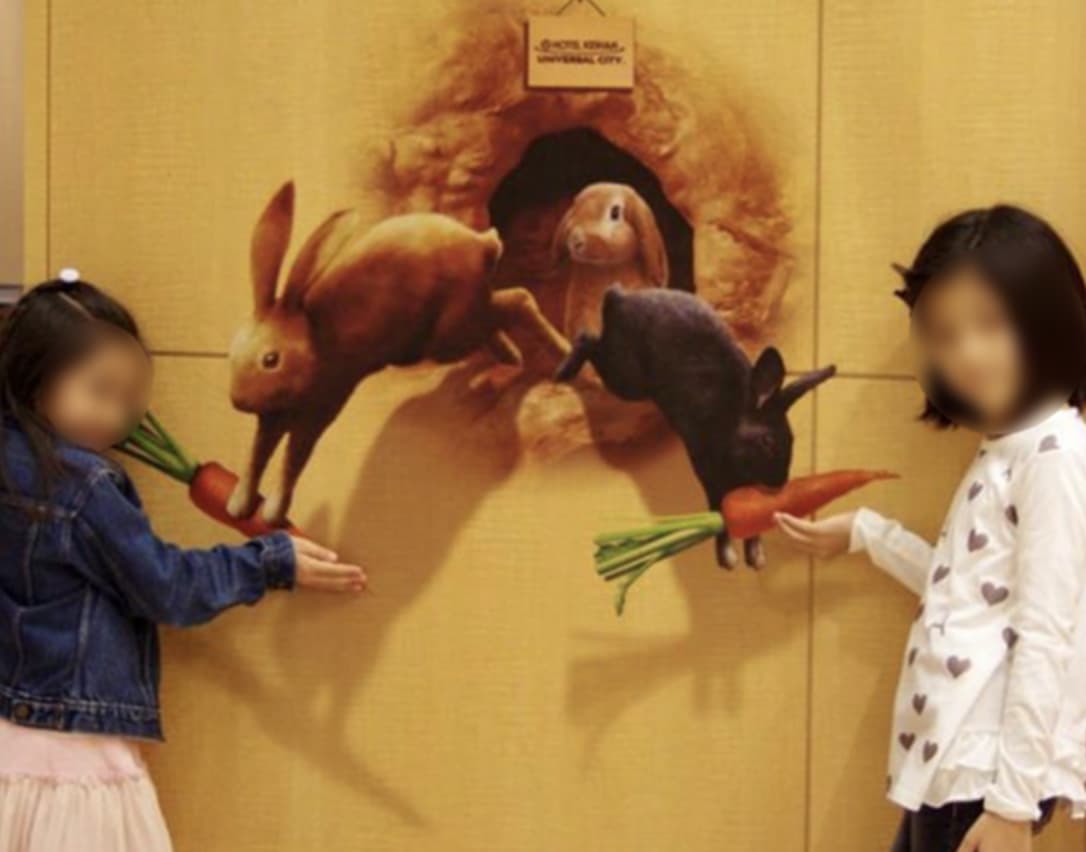 ホテル京阪ユニバーサルタワー様 トリックアート