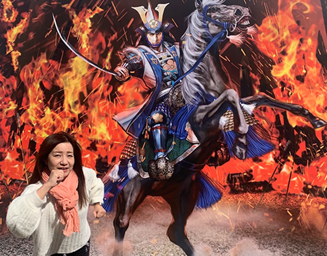 福知山城× 大河ドラマ『麒麟がくる』 トリックアート制作